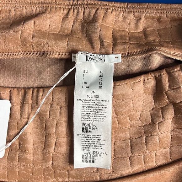NWT Wolford Croco Leggings Nude color 10 - Picture 9 of 12